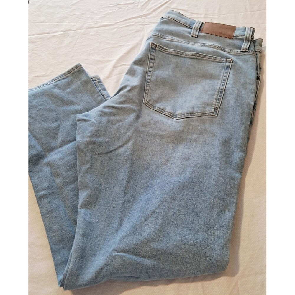 Madewell Jeans Mens 40x32 Athletic Slim Everyday Flex Light Wash Denim - Picture 11 of 16